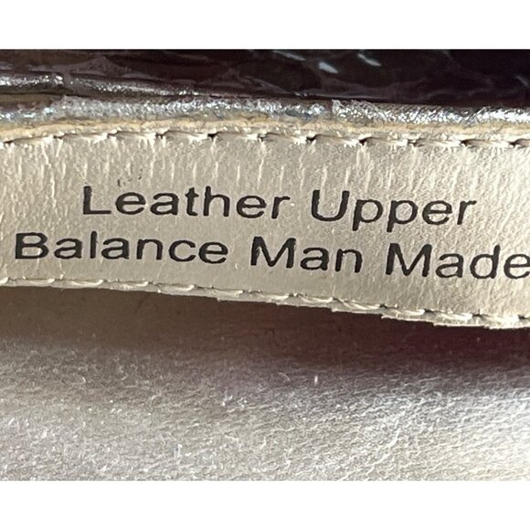 Naturalizer Gold Snake Skin Mallory Ankle Strap Platform Heel Sz 8W - New - Picture 11 of 12